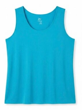 Just My Size Women's Scoop Neck Tank Top in Turquoise
